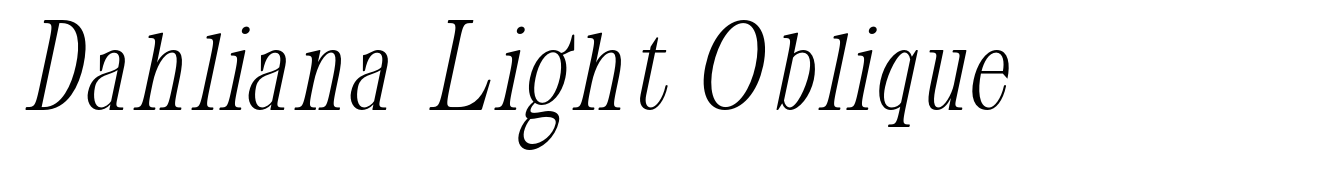 Dahliana Light Oblique